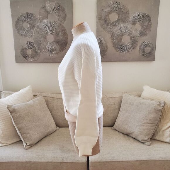 Jeannie Mai x INC Liu Ribbed Cross-Front Sweater sz Lg - Picture 6 of 12